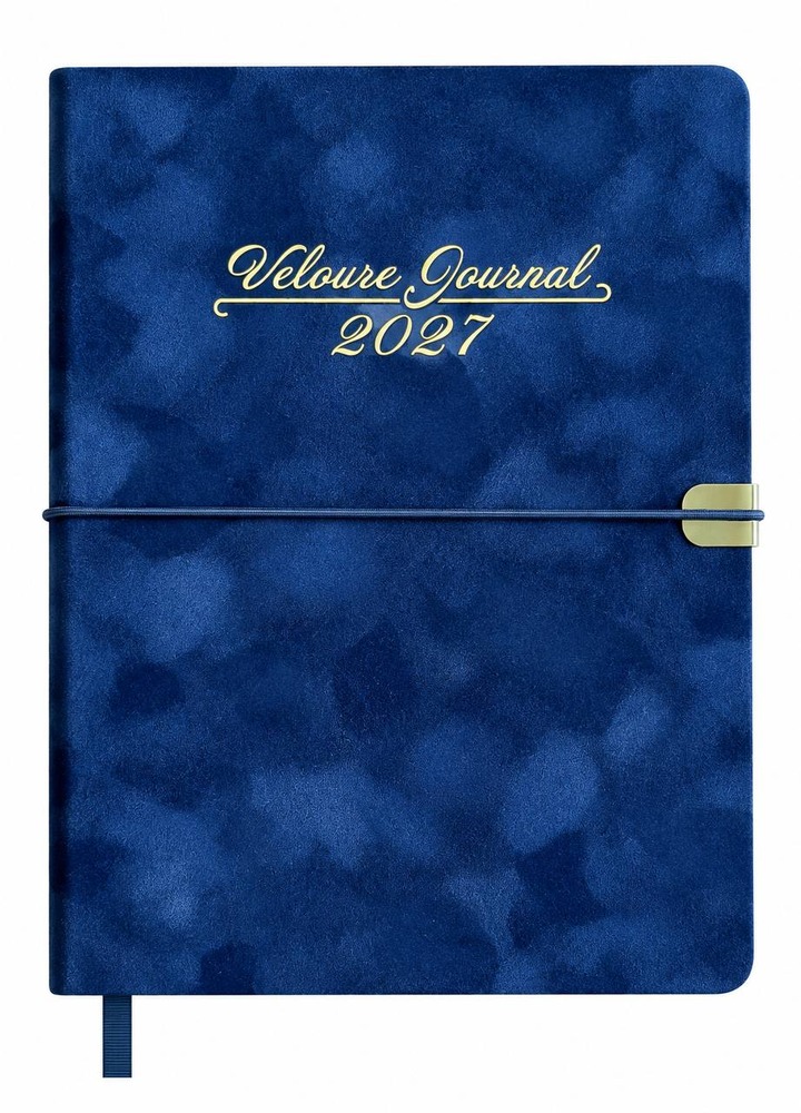 Щоденник датований 2027 Buromax Velour зі штучної шкіри А5 336 сторінок чорний BM.2134-01