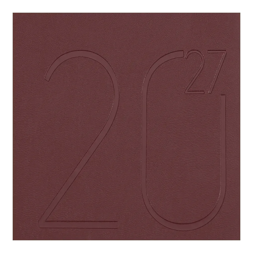 Щоденник датований 2027 Buromax Dark Morandi А5 зі штучної шкіри 336 сторінок темно-червоний BM.21157-13. Фото 4
