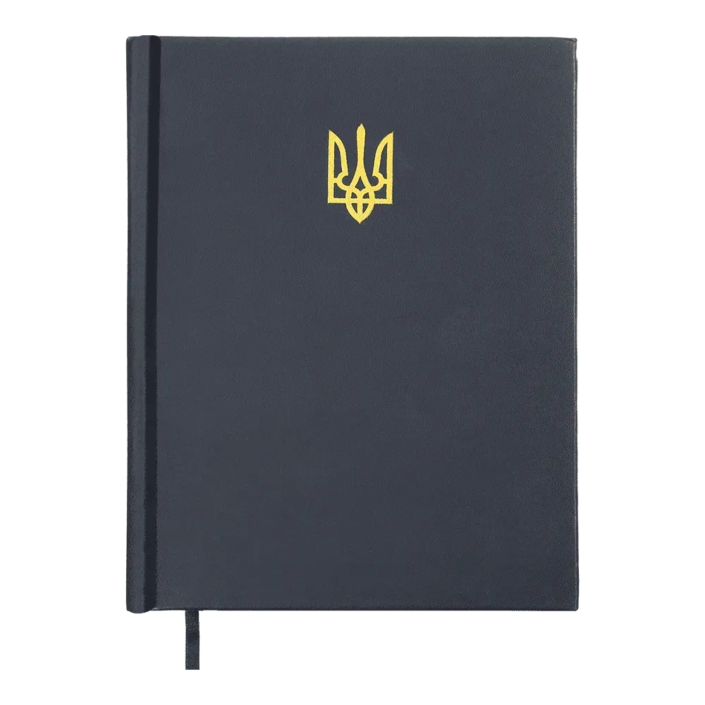 Щоденник датований Buromax Powerful з бумвінілу А5 336 сторінок темно-синій BM.21124-03
