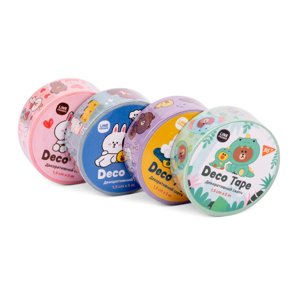 Стрічка паперова самоклеюча Line Friends 1,5cмх5м 742880