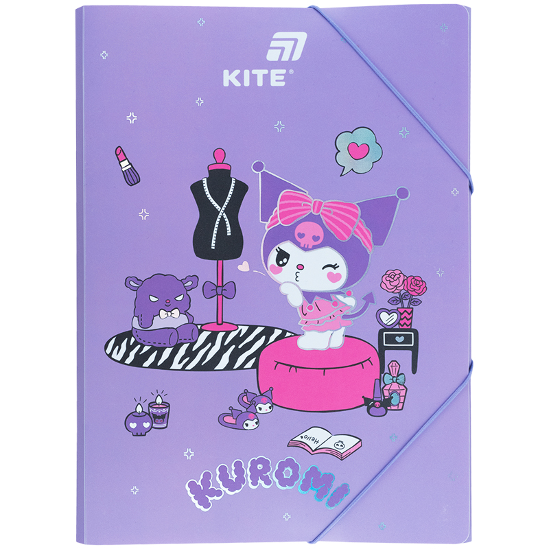 Папка на гумці Kite Kuromi HK25-247-1, A4