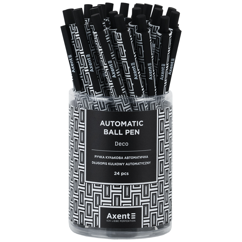 Ручка Axent AB1092-05-A кулькова автоматична Deco, синя. Фото 3