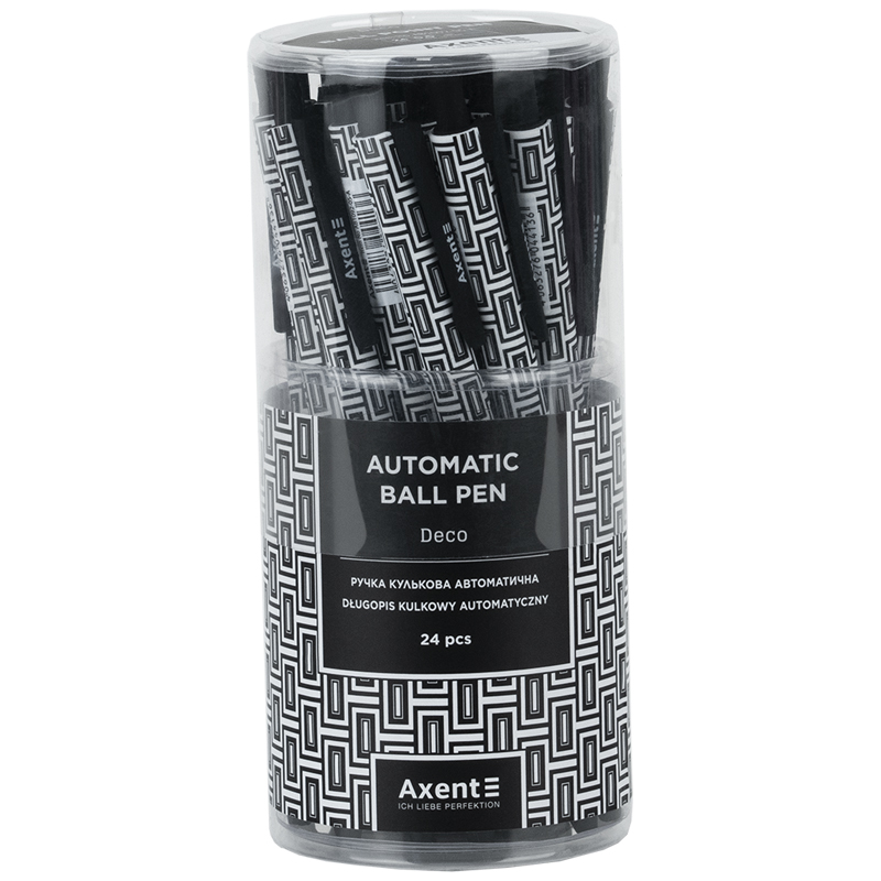 Ручка Axent AB1092-05-A кулькова автоматична Deco, синя