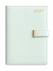 Щоденник датований 2027 Buromax Nude зі штучної шкіри А5 336 сторінок світло-зелений BM.21140-15