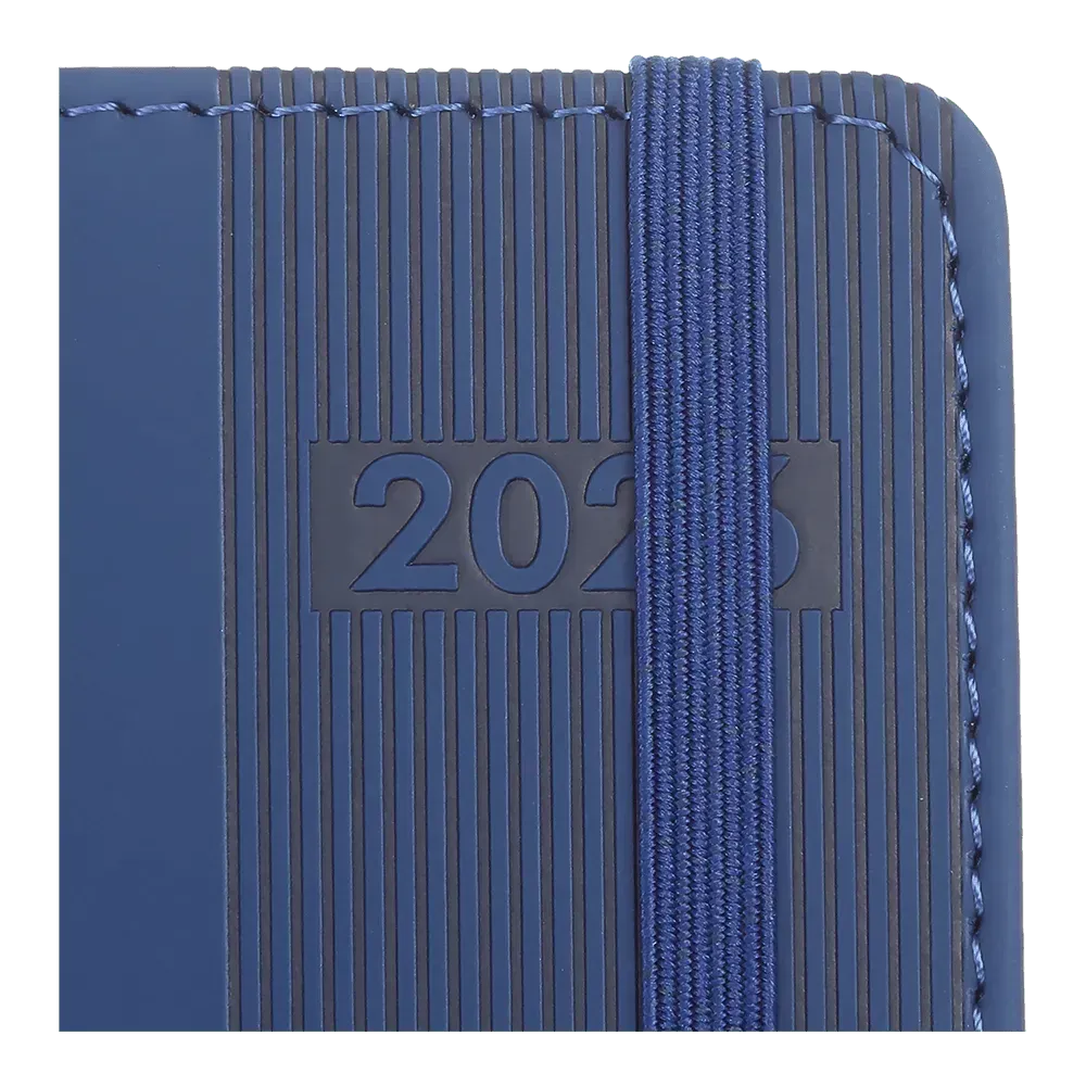 Щоденник датований 2026 Buromax Barone зі штучної шкіри А6 336 сторінок синій BM.2578-02. Фото 4