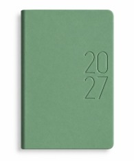 Щоденник датований 2027 Buromax Morandi Style зі штучної шкіри А6 336 сторінок зелений BM.2586-04