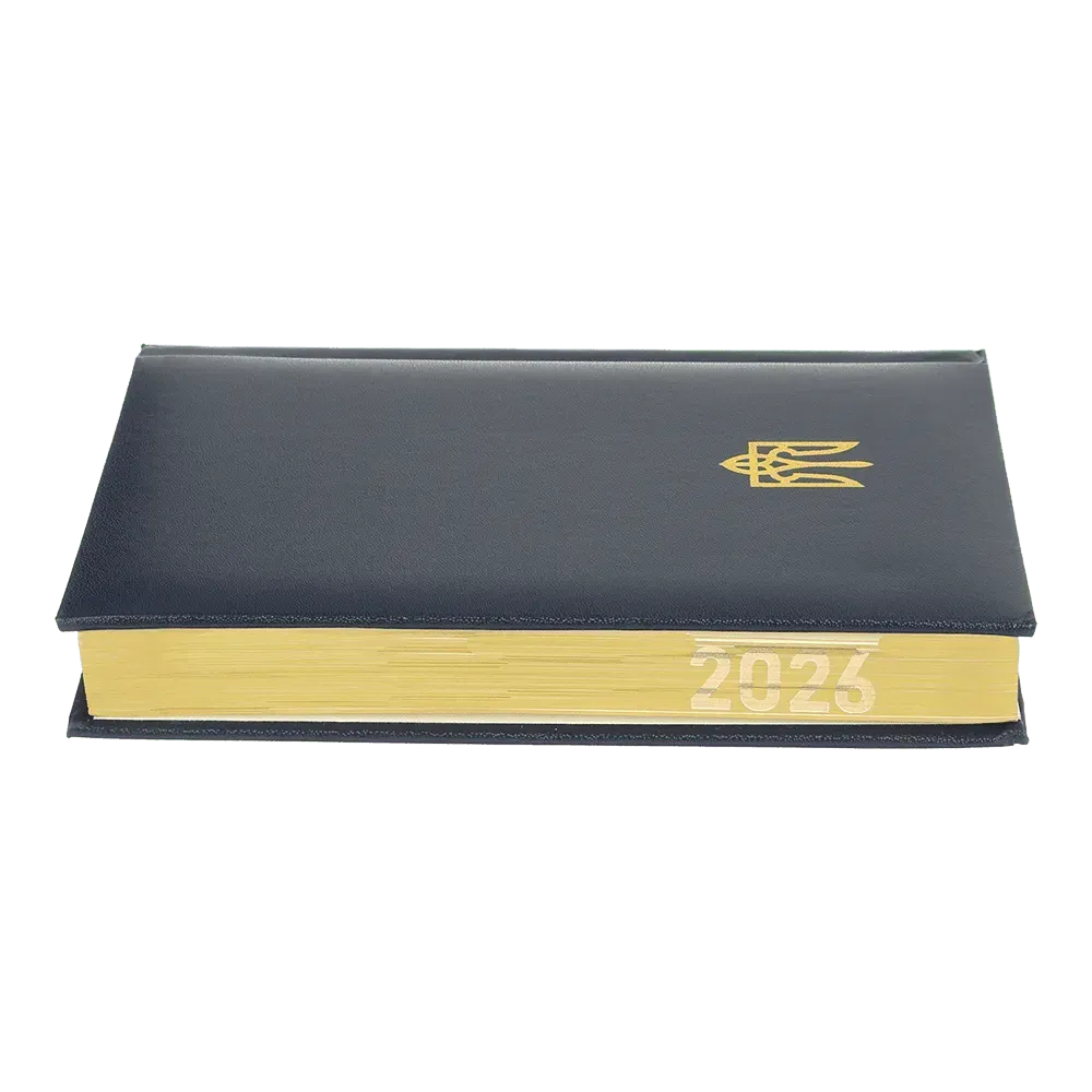 Щоденник датований 2026 Buromax Powerful з бумвінілу А6 336 сторінок темно-синій BM.2583-03. Фото 5
