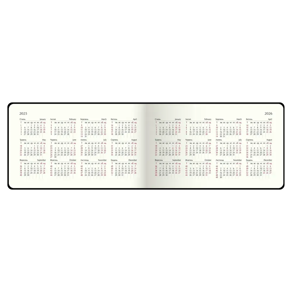 Щотижневик датований 2026 Buromax Salerno зі штучної шкіри 153x87 мм 128 сторінок зелений BM.2903-04. Фото 13