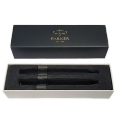 Набір Parker IM Matte Black хром перо + кулькова в подарунковій упаковці 26 192b19. Фото 8