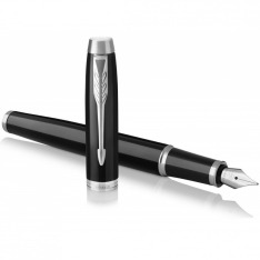 Набір Parker IM Matte Black хром перо + кулькова в подарунковій упаковці 26 192b19. Фото 4