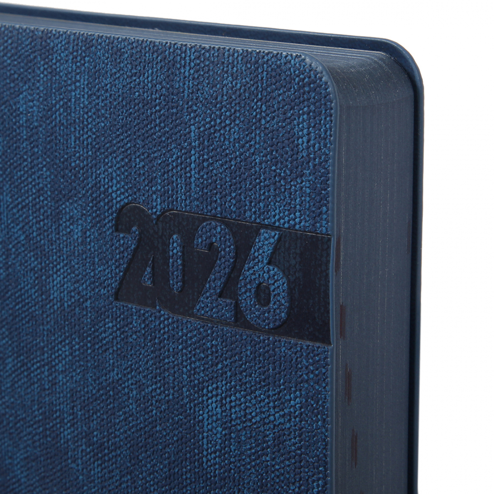 Щоденник датований 2026 Leo Planner ф. А5 "Boss", м'який, синій, 368 сторінок. Фото 2