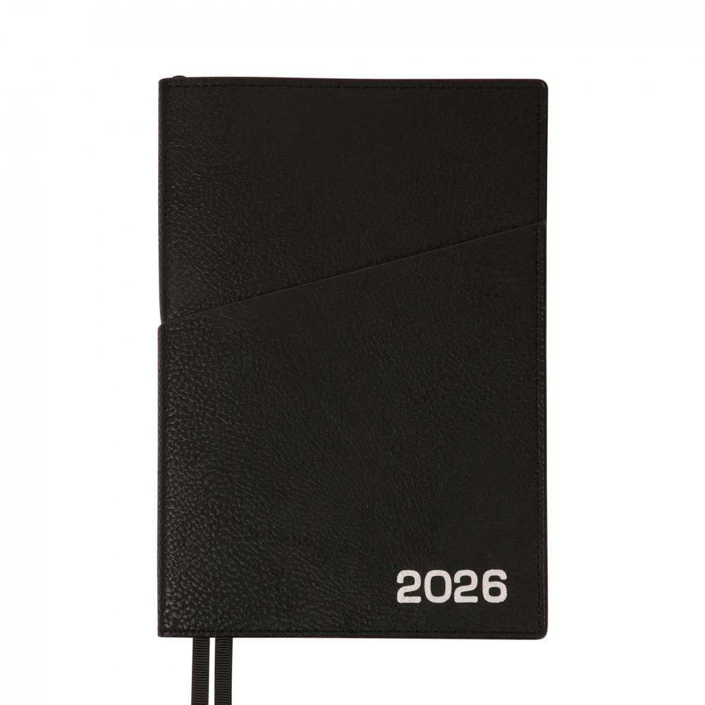 Щоденник датований 2026 Leo Planner ф. А5 "Credo", інтегральний, чорний, 368 сторінок