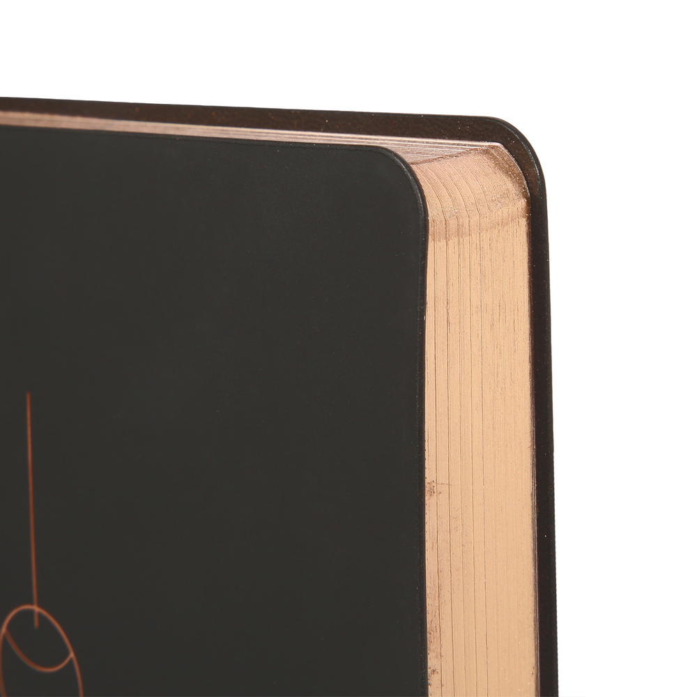 Щоденник Leo Planner недатований А5 160 акрушів в лінію та крапку Hypnotic м'який чорний 252703. Фото 2