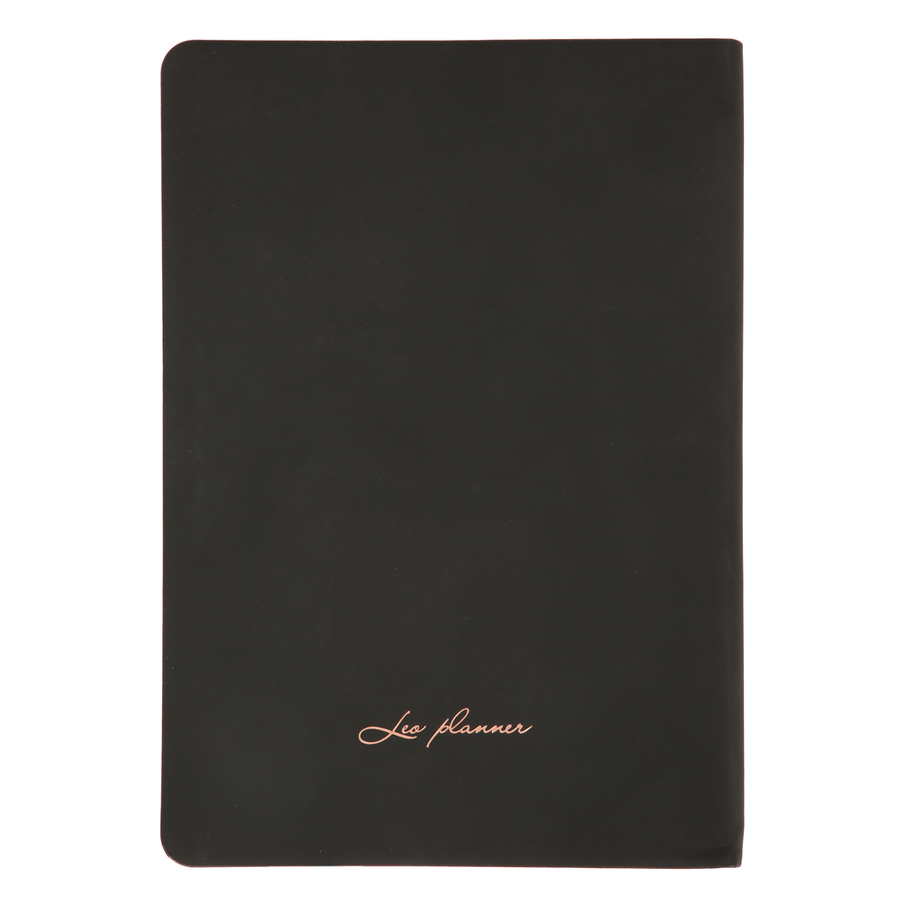 Щоденник Leo Planner недатований А5 160 акрушів в лінію та крапку Hypnotic м'який чорний 252703. Фото 10