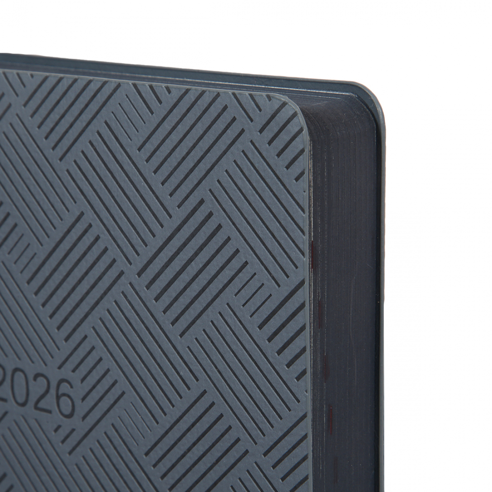 Щоденник датований 2026 Leo Planner ф. А5 "Urban", м'який, сірий, 368 сторінок. Фото 2