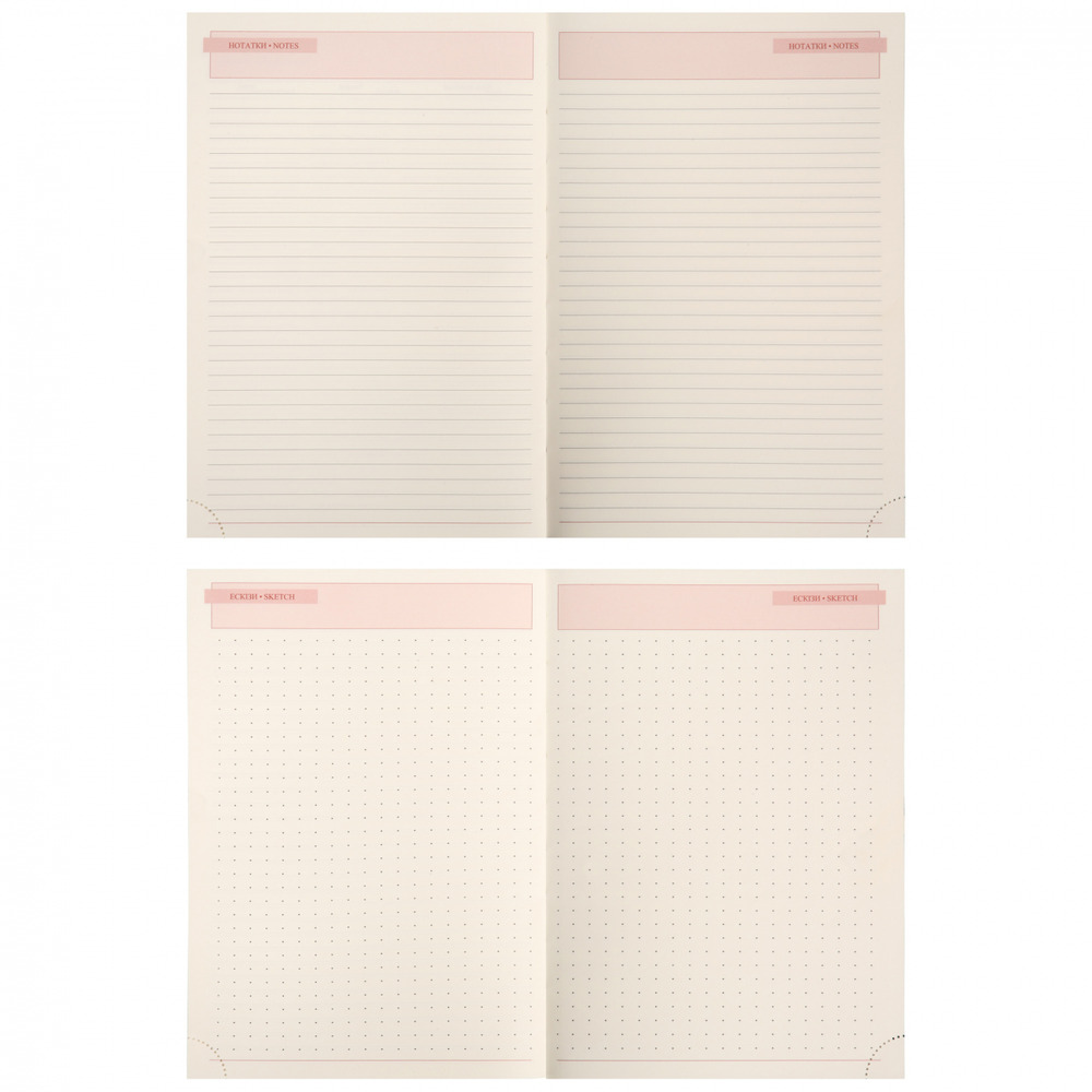 Щоденник датований 2026 Leo Planner ф. А5 "Velvet", м'який, чорний, 368 сторінок. Фото 9