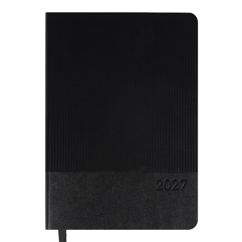 Щоденник діловий Leo Planner Velvet А5 датований 2027 м'який чорний 368 сторінок 252722. Фото 2