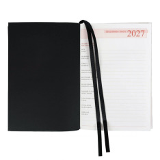 Щоденник діловий Leo Planner Velvet А5 датований 2027 м'який чорний 368 сторінок 252722. Фото 5