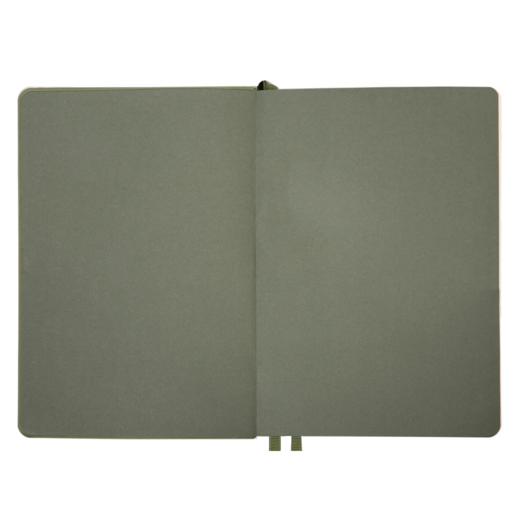 Щоденник датований 2026 Leo Planner ф. А5  "Boss", м'який, хакі, 368 сторінок. Фото 3