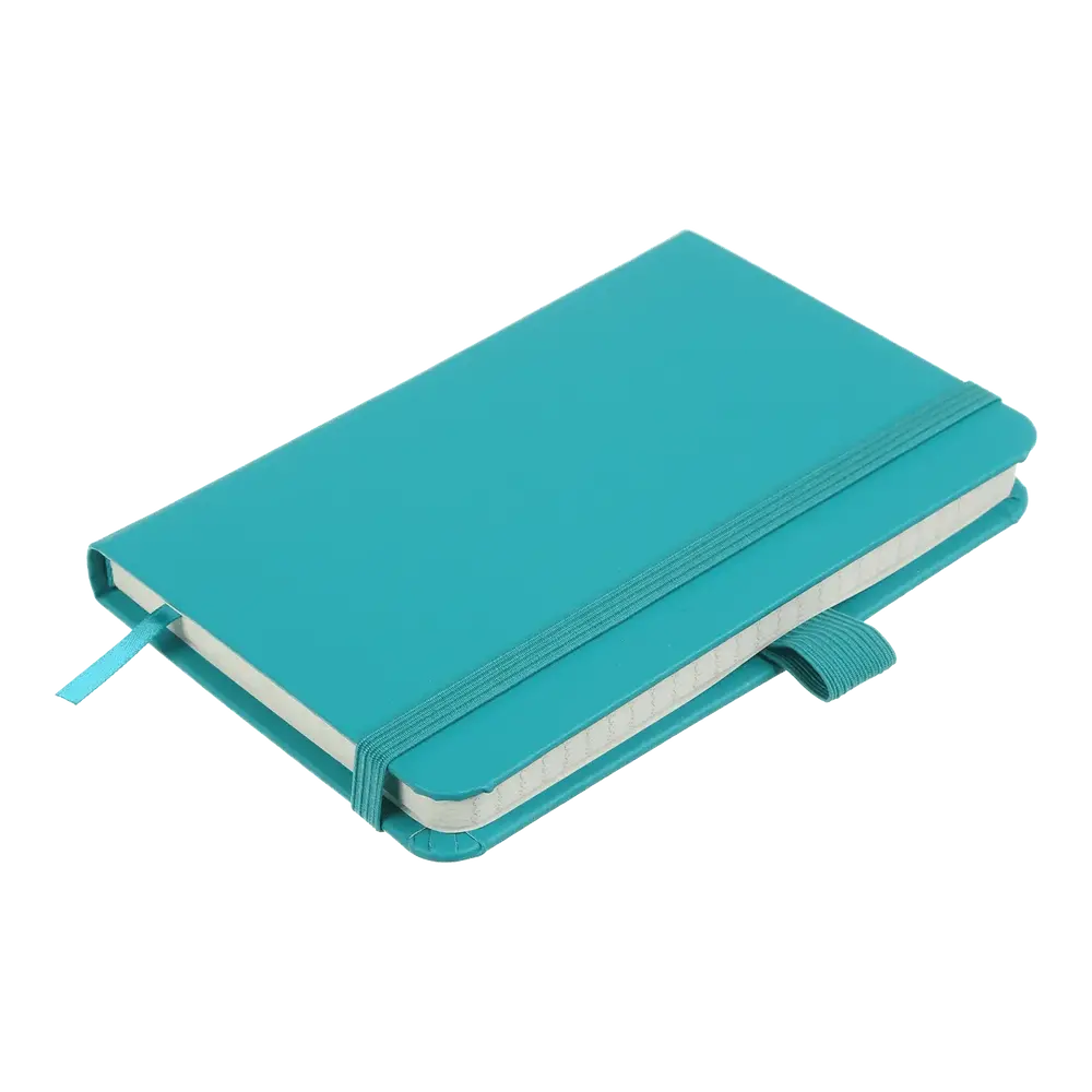 Записна книга Buromax Etalon 95x140 мм 96 аркушів в клітинку бірюзовий BM.296160-06. Фото 3