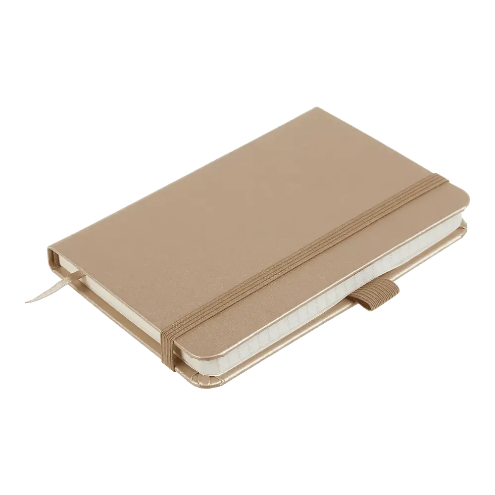 Записна книга Buromax Etalon 95x140 мм 96 аркушів в клітинку золотий BM.296160-23. Фото 3