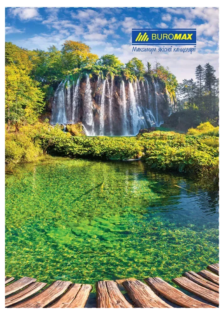 Книга канцелярська Buromax Природа А4 96 аркушів в клітинку асорті дизайнів BM.2430. Фото 5
