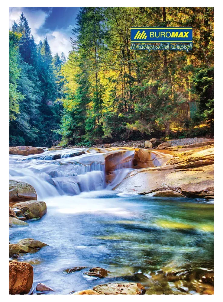 Книга канцелярська Buromax Природа А4 96 аркушів в клітинку асорті дизайнів BM.2430. Фото 4