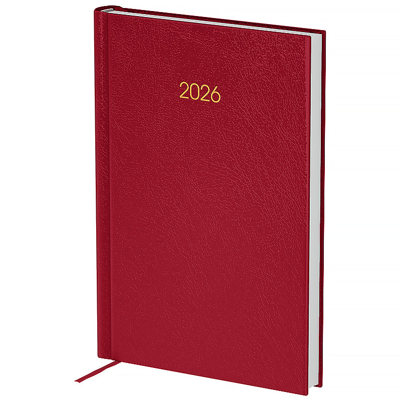 Щоденник датований 2026 Axent ф. А5 Classic City, з/т бордовий