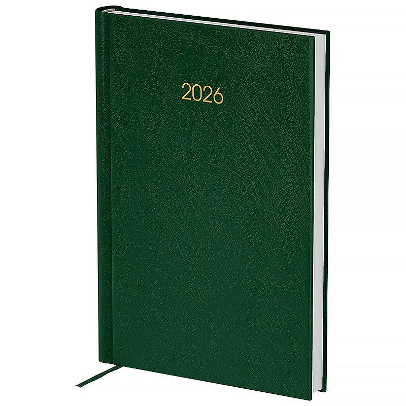 Щоденник датований 2026 Axent ф. А5 Classic City, з/т темно зелений