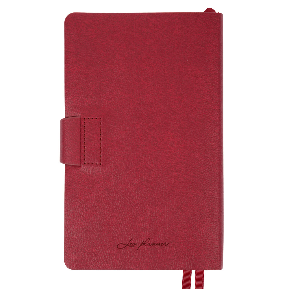 Щоденник датований 2026 Leo Planner 12х20 см "Alpha", м'який, бордовий, 352 сторінки. Фото 15