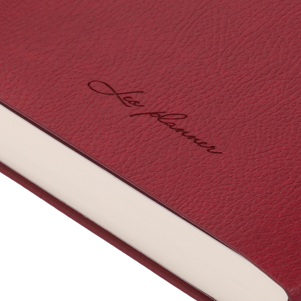 Щоденник датований 2026 Leo Planner 12х20 см "Alpha", м'який, бордовий, 352 сторінки. Фото 16