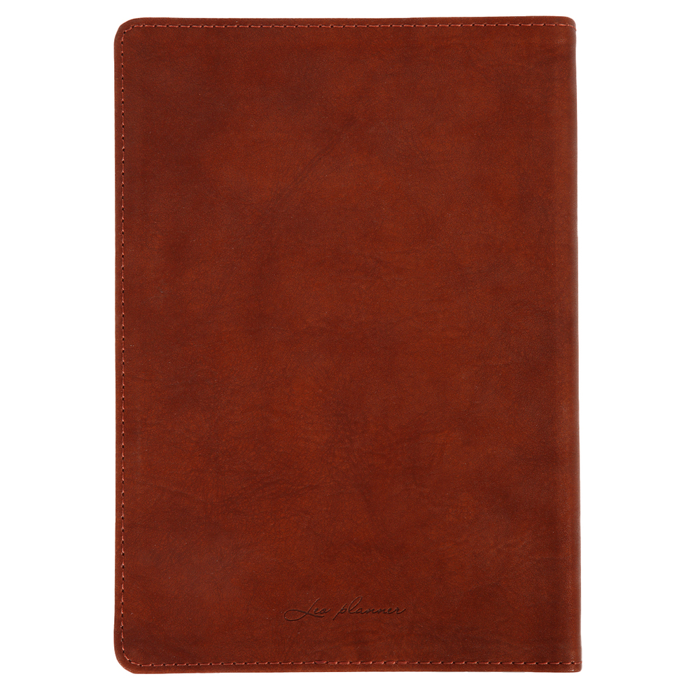 Щоденник датований 2026 Leo Planner ф. А5 "Case", інтегральний, коричневий, 368 сторінок. Фото 11