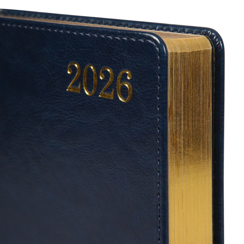 Щоденник датований 2026 Leo Planner ф. А5 "City", твердий, синій, 368 сторінок. Фото 2