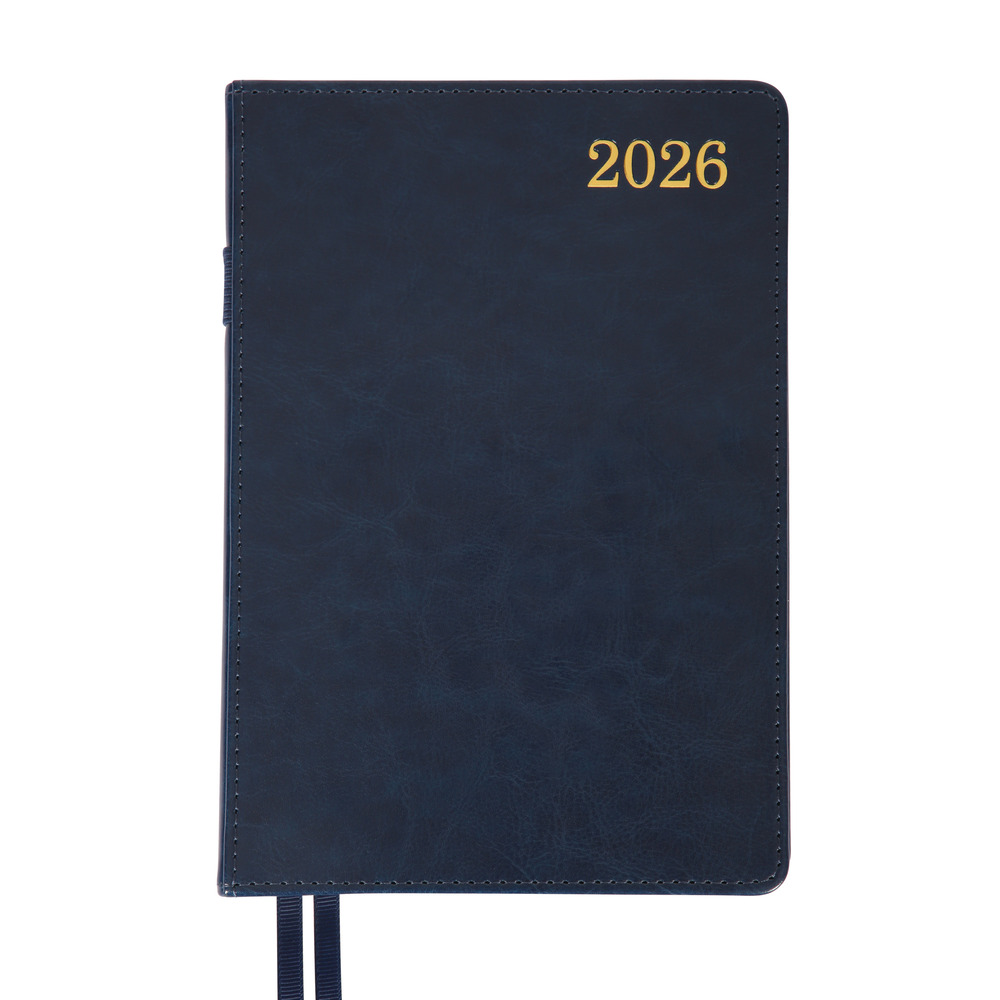 Щоденник датований 2026 Leo Planner ф. А5 "City", твердий, синій, 368 сторінок