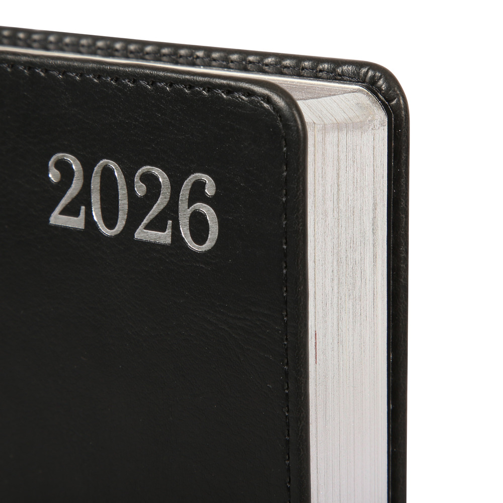 Щоденник датований 2026 Leo Planner ф. А5 "City", твердий, чорний, 368 сторінок. Фото 2