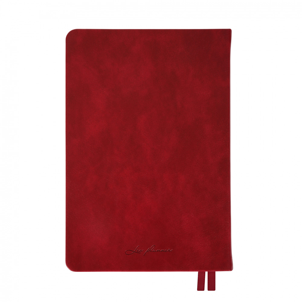 Щоденник датований 2026 Leo Planner ф. А5 "Persona", твердий, бордовий, 368 сторінок. Фото 12