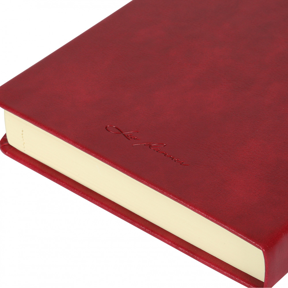 Щоденник датований 2026 Leo Planner ф. А5 "Persona", твердий, бордовий, 368 сторінок. Фото 13