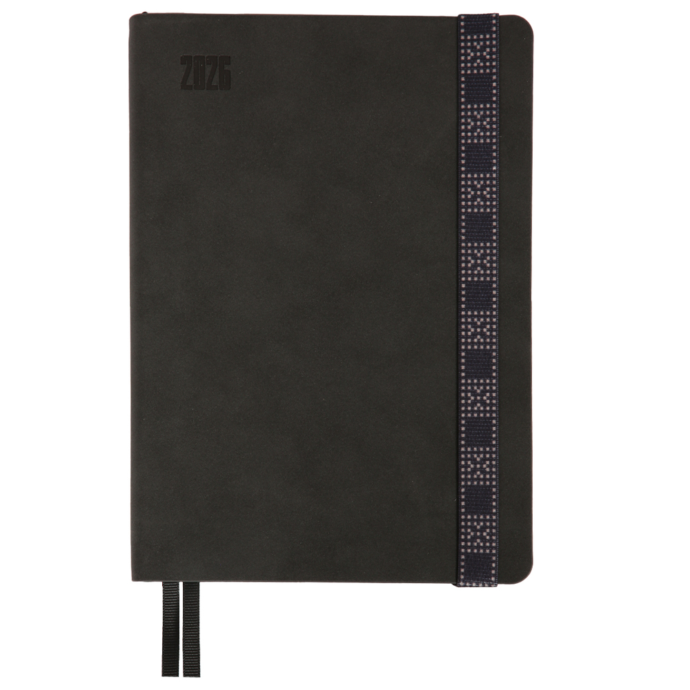 Щоденник датований 2026 Leo Planner ф. А5 "Voyage", м'який, графітовий, 368 сторінок