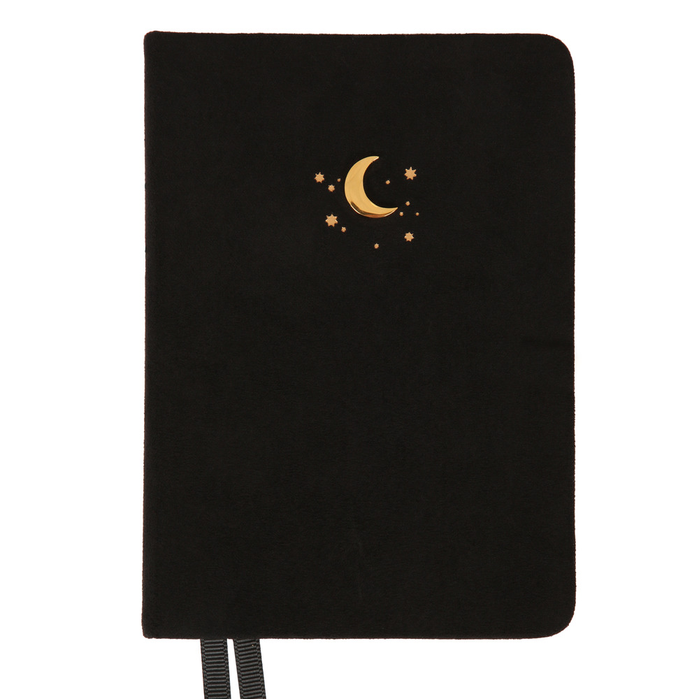 Щоденник датований 2026 Leo Planner ф. А6 "Luna", твердий, чорний, 352 сторінки