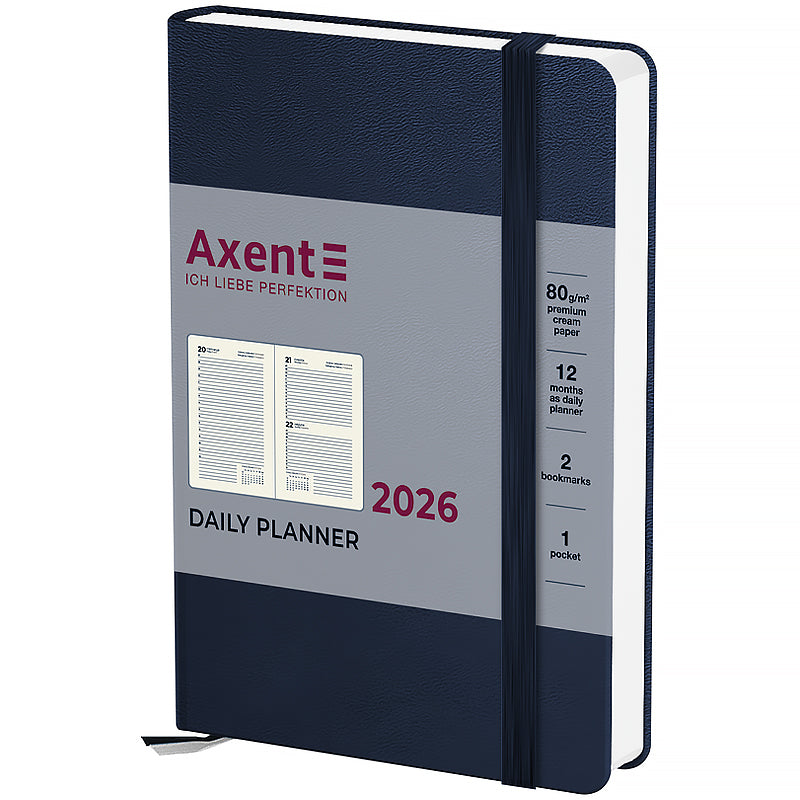 Щоденник датований 2026 Axent ф. А6 Pocket Strong, синій. Фото 2