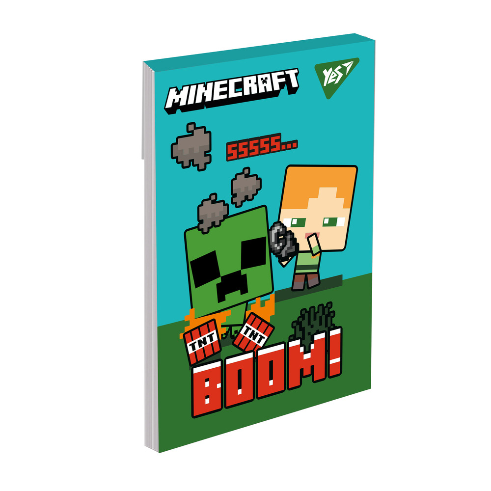 Блокнот Yes А7 48 аркушів клітинка Minecraft 152110. Фото 2