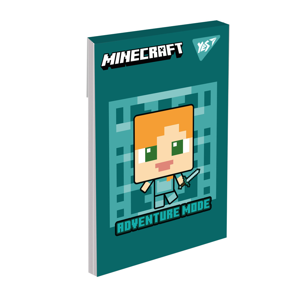 Блокнот Yes А7 48 аркушів клітинка Minecraft 152110. Фото 5