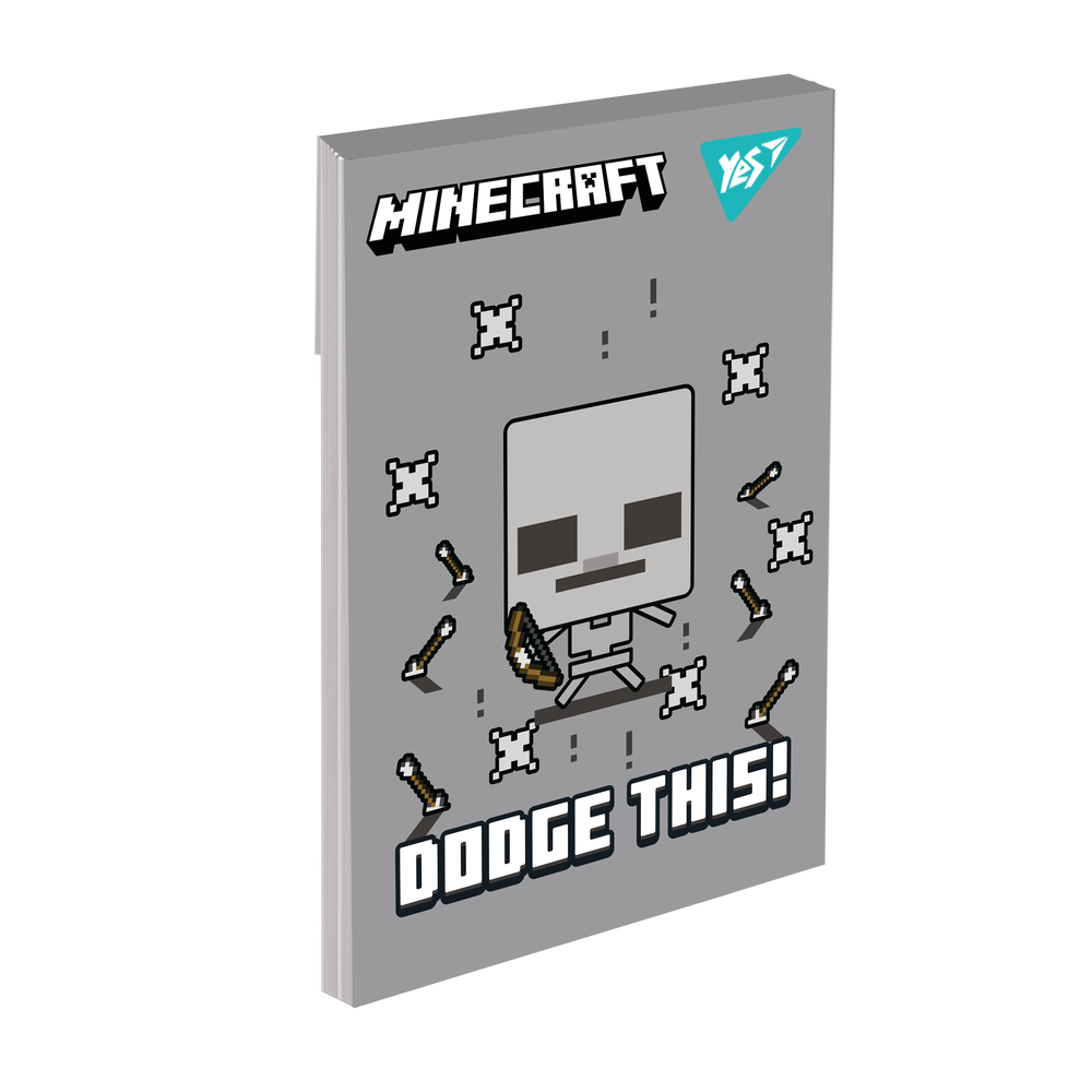 Блокнот Yes А7 48 аркушів клітинка Minecraft 152110. Фото 7