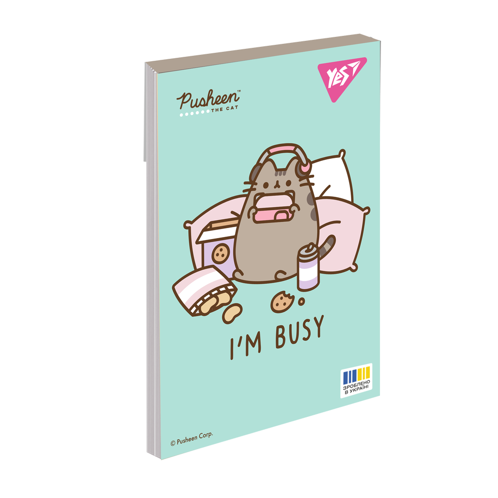 Блокнот Yes А7 48 аркушів клітинка Pusheen 152111. Фото 9