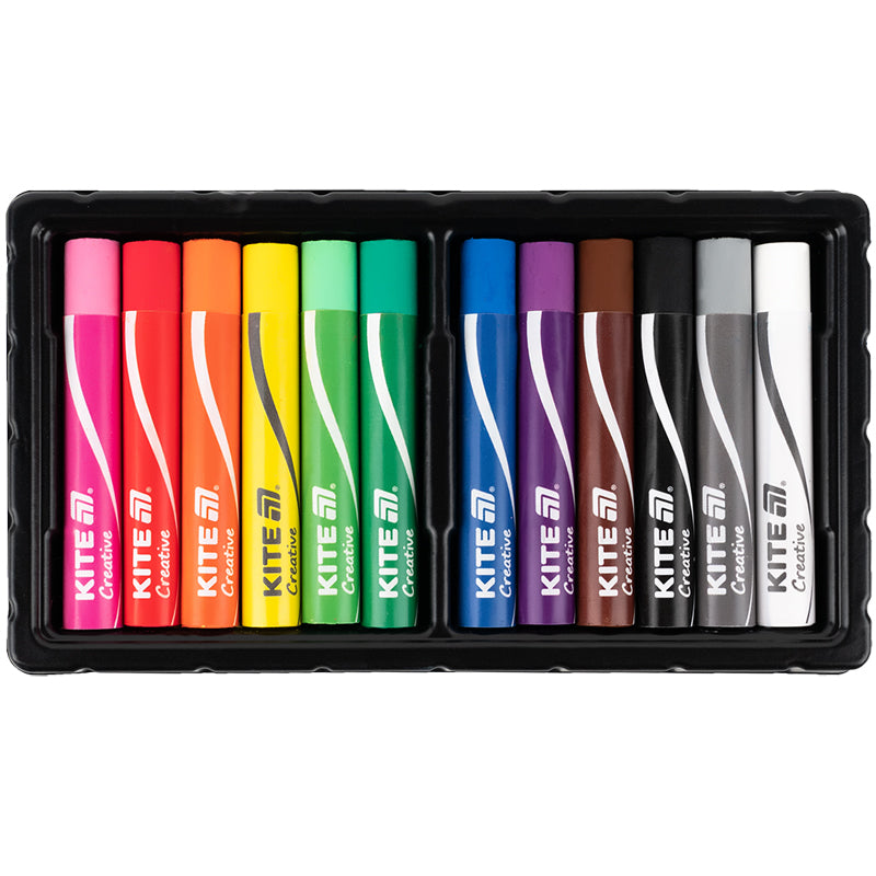 Пастель масляна Kite Creative K-200-12, 12 кольорів. Фото 3