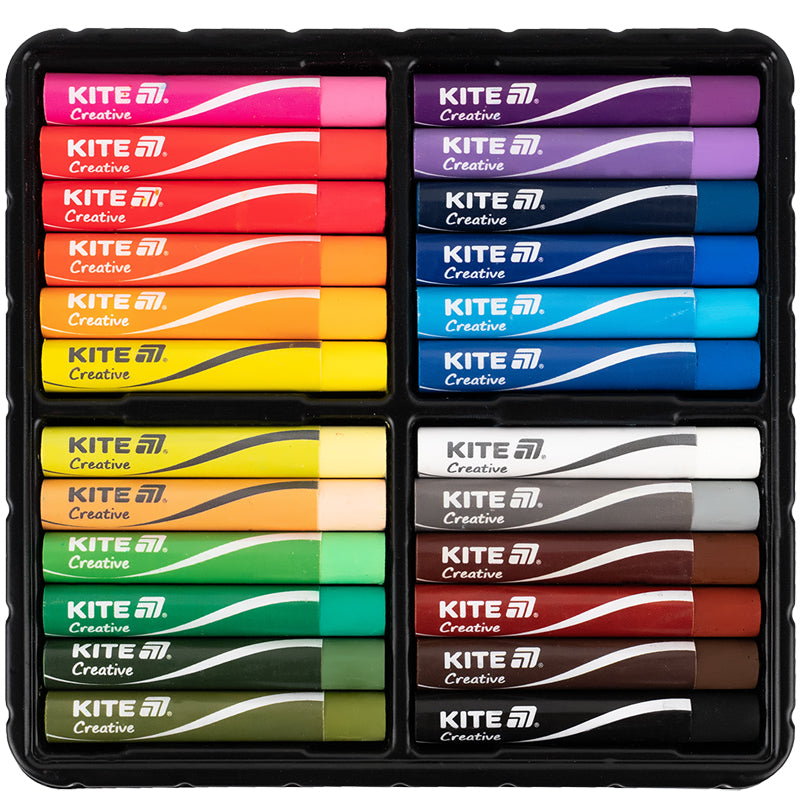 Пастель масляна Kite Creative K-200-24, 24 кольорів. Фото 3