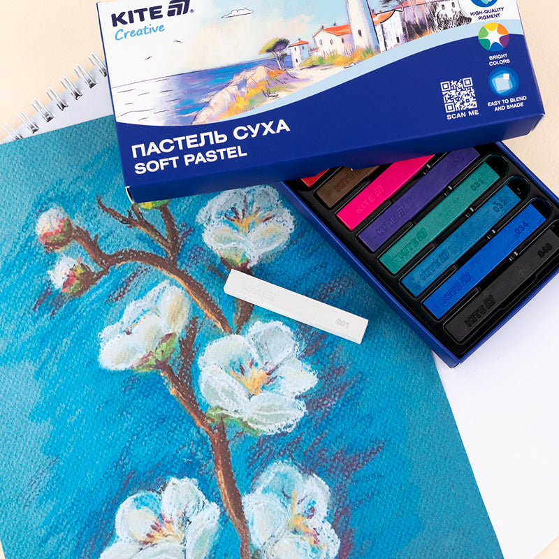 Пастель суха Kite Creative K-201-12, 12 кольорів. Фото 4