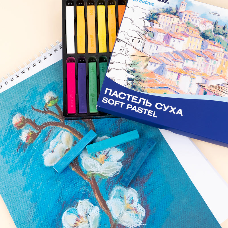 Пастель суха Kite Creative K-201-24, 24 кольорів. Фото 4