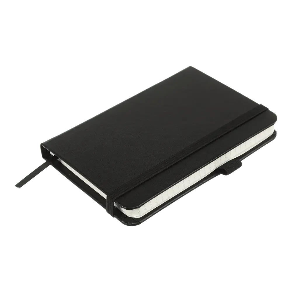 Записна книга Buromax Etalon 95x140 мм 96 аркушів в клітинку чорний BM.296160-01. Фото 3