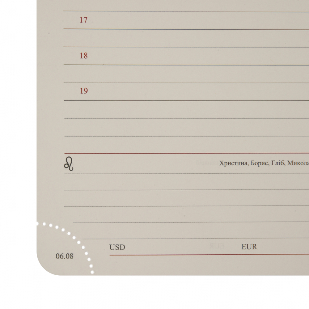 Щоденник датований 2026 Leo Planner ф. А6 "Bruno", твердий, 352 сторінки. Фото 11